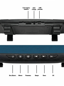 Видеорегистратор автомобильные зеркало с камерой заднего вида TDS TS-CAR10